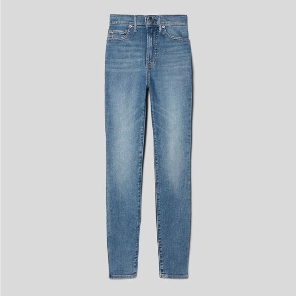 Everlane High Rise Skinny Jeans Mid Blue Wash Size 29 - Picture 1 of 9